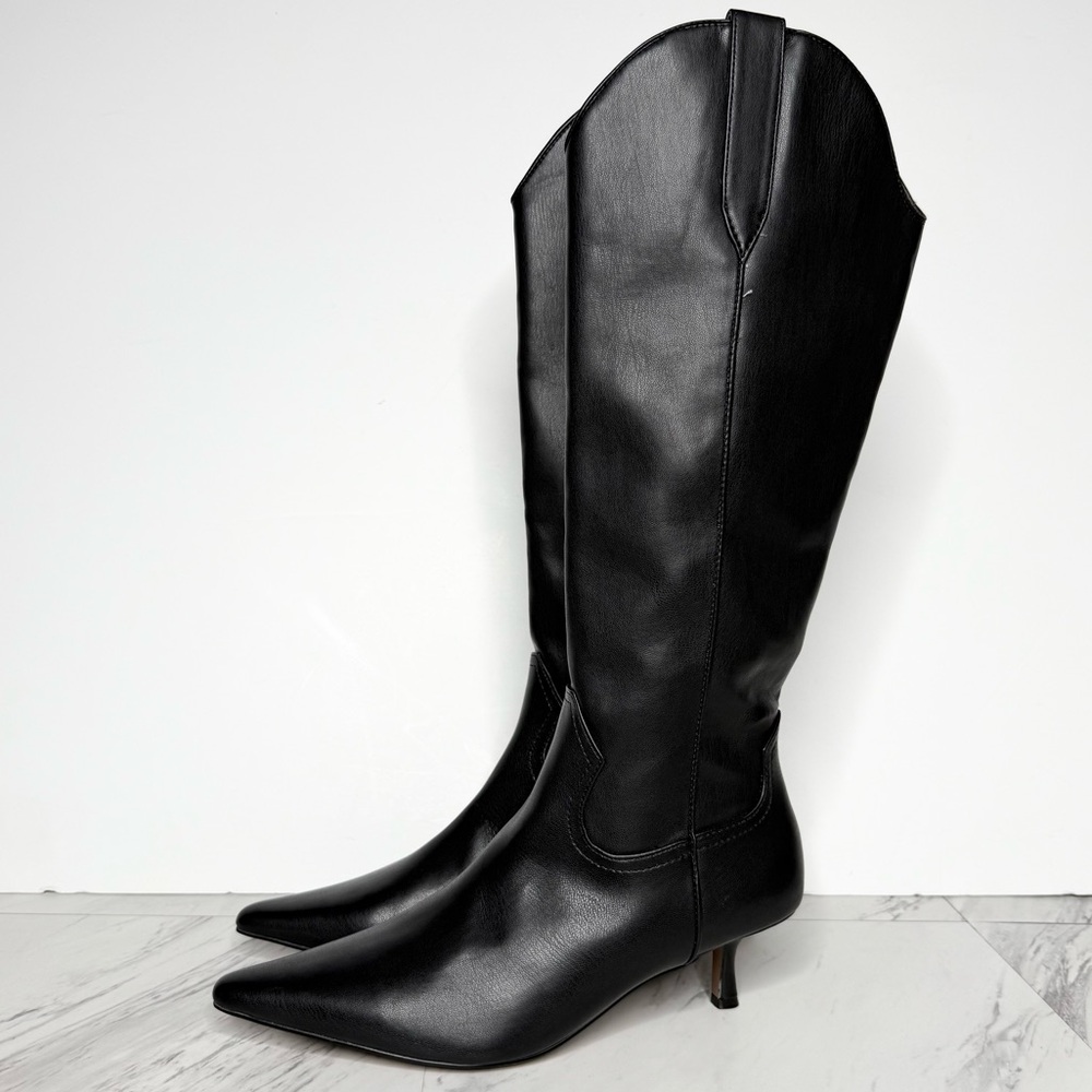 Steven Steve Madden Britt Pointy Toe Western Tall Boot 8M